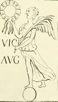 An illustration from Britannia romana: : or, The Roman antiquities of Britain: in three books. I. History of all the Roman transactions in Britain, also description of the Roman walls. II. Collection of the Roman inscriptions and sculptures discovered in Britain. III. The Roman geography of Britain, in which are given the originals of Ptolemy, Antonini Itinerarium, the Notitia, the anonymous Ravennas and Peutinger's table, so far as they relate to this island. To which are added a chronological table, and indexes to the inscriptions and sculptures. Also geographical indexes both of the Latin and English names of the Roman places in Britain, and a general index to the work (1732)