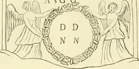 An illustration from Britannia romana: : or, The Roman antiquities of Britain: in three books. I. History of all the Roman transactions in Britain, also description of the Roman walls. II. Collection of the Roman inscriptions and sculptures discovered in Britain. III. The Roman geography of Britain, in which are given the originals of Ptolemy, Antonini Itinerarium, the Notitia, the anonymous Ravennas and Peutinger's table, so far as they relate to this island. To which are added a chronological table, and indexes to the inscriptions and sculptures. Also geographical indexes both of the Latin and English names of the Roman places in Britain, and a general index to the work (1732)