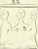 An illustration from Britannia romana: : or, The Roman antiquities of Britain: in three books. I. History of all the Roman transactions in Britain, also description of the Roman walls. II. Collection of the Roman inscriptions and sculptures discovered in Britain. III. The Roman geography of Britain, in which are given the originals of Ptolemy, Antonini Itinerarium, the Notitia, the anonymous Ravennas and Peutinger's table, so far as they relate to this island. To which are added a chronological table, and indexes to the inscriptions and sculptures. Also geographical indexes both of the Latin and English names of the Roman places in Britain, and a general index to the work (1732)