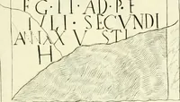 An illustration from Britannia romana: : or, The Roman antiquities of Britain: in three books. I. History of all the Roman transactions in Britain, also description of the Roman walls. II. Collection of the Roman inscriptions and sculptures discovered in Britain. III. The Roman geography of Britain, in which are given the originals of Ptolemy, Antonini Itinerarium, the Notitia, the anonymous Ravennas and Peutinger's table, so far as they relate to this island. To which are added a chronological table, and indexes to the inscriptions and sculptures. Also geographical indexes both of the Latin and English names of the Roman places in Britain, and a general index to the work (1732)