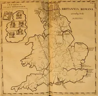 Picture 239 of 240 from Britannia romana: : or, The Roman antiquities of Britain: in three books. I. History of all the Roman transactions in Britain, also description of the Roman walls. II. Collection of the Roman inscriptions and sculptures discovered in Britain. III. The Roman geography of Britain, in which are given the originals of Ptolemy, Antonini Itinerarium, the Notitia, the anonymous Ravennas and Peutinger's table, so far as they relate to this island. To which are added a chronological table, and indexes to the inscriptions and sculptures. Also geographical indexes both of the Latin and English names of the Roman places in Britain, and a general index to the work (1732), leaf 832