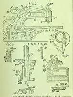 An illustration from British Patent Office - Abridgments Class 112, Sewing and Embroidering 1897-1900 (1903)