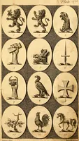 Picture 2 of 114 from British crests : containing the crests and mottos of the families of Great Britain and Ireland; together with those of the principal cities; and a glossary of heraldic terms (1817), leaf 10