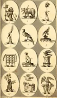 Picture 48 of 114 from British crests : containing the crests and mottos of the families of Great Britain and Ireland; together with those of the principal cities; and a glossary of heraldic terms (1817), leaf 102
