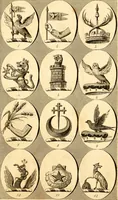 An illustration from British crests : containing the crests and mottos of the families of Great Britain and Ireland; together with those of the principal cities; and a glossary of heraldic terms (1817)