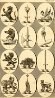 Picture 60 of 114 from British crests : containing the crests and mottos of the families of Great Britain and Ireland; together with those of the principal cities; and a glossary of heraldic terms (1817), leaf 126