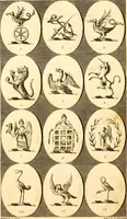 An illustration from British crests : containing the crests and mottos of the families of Great Britain and Ireland; together with those of the principal cities; and a glossary of heraldic terms (1817)