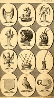Picture 14 of 114 from British crests : containing the crests and mottos of the families of Great Britain and Ireland; together with those of the principal cities; and a glossary of heraldic terms (1817), leaf 34