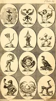 An illustration from British crests : containing the crests and mottos of the families of Great Britain and Ireland; together with those of the principal cities; and a glossary of heraldic terms (1817)