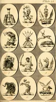Picture 24 of 114 from British crests : containing the crests and mottos of the families of Great Britain and Ireland; together with those of the principal cities; and a glossary of heraldic terms (1817), leaf 54