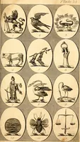 An illustration from British crests : containing the crests and mottos of the families of Great Britain and Ireland; together with those of the principal cities; and a glossary of heraldic terms (1817)