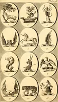 An illustration from British crests : containing the crests and mottos of the families of Great Britain and Ireland; together with those of the principal cities; and a glossary of heraldic terms (1817)