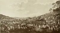 An illustration from British military prints (1909)