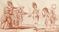 An illustration from British military prints (1909)
