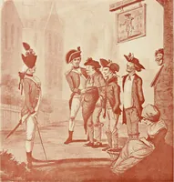 An illustration from British military prints (1909)