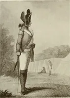 An illustration from British military prints (1909)