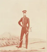 An illustration from British military prints (1909)