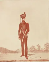 An illustration from British military prints (1909)