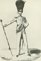 An illustration from British military prints (1909)
