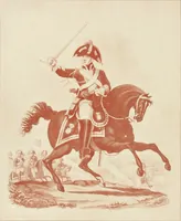 An illustration from British military prints (1909)