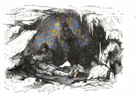 An illustration from Les voyages extraordinaires par Jules Verne Voyages et aventures du capitaine Hatteras Les anglais au pole nord Le desert de glace (1867)