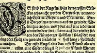 An illustration from Büchsenmeister-Discurs : eine neuerfundene Kugel-Taffel, Abtheilung der Stuc̈ke, Laveten und Visir-Stäbe : sambt einem wohlbestellten Feuerwercks-Laboratorio, zu Schimpf und Ernst, vielerley neuerfundenen Wasser- und Böllerkugeln : Abtheilungen der Böller, sambt ihren Laveten, Quadranten und Racheten-Stöcken : nebst etlich funfzig Kupferplatten und einem aussführlichen Register zu Ende dieses Buches beygefüget (1662)