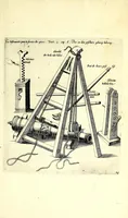An illustration from Büchsenmeister-Discurs : eine neuerfundene Kugel-Taffel, Abtheilung der Stuc̈ke, Laveten und Visir-Stäbe : sambt einem wohlbestellten Feuerwercks-Laboratorio, zu Schimpf und Ernst, vielerley neuerfundenen Wasser- und Böllerkugeln : Abtheilungen der Böller, sambt ihren Laveten, Quadranten und Racheten-Stöcken : nebst etlich funfzig Kupferplatten und einem aussführlichen Register zu Ende dieses Buches beygefüget (1662)