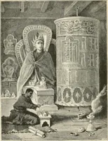 An illustration from The Buddhist praying-wheel : a collection of material bearing upon the symbolism of the wheel and circular movements in custom and religious ritual (1896)