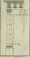 An illustration from The builder's director, or bench-mate : being a pocket-treasury of the Grecian, Roman and Gothic orders of architecture ... : wherein the orders of Andrea Palladio are truly laid down, free from erroneous measures ... (1751)