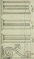 An illustration from The builder's director, or bench-mate : being a pocket-treasury of the Grecian, Roman and Gothic orders of architecture ... : wherein the orders of Andrea Palladio are truly laid down, free from erroneous measures ... (1751)