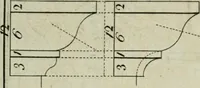 An illustration from The builder's director, or bench-mate : being a pocket-treasury of the Grecian, Roman and Gothic orders of architecture ... : wherein the orders of Andrea Palladio are truly laid down, free from erroneous measures ... (1751)