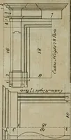 An illustration from The builder's director, or bench-mate : being a pocket-treasury of the Grecian, Roman and Gothic orders of architecture ... : wherein the orders of Andrea Palladio are truly laid down, free from erroneous measures ... (1751)