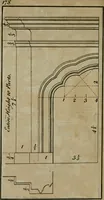 An illustration from The builder's director, or bench-mate : being a pocket-treasury of the Grecian, Roman and Gothic orders of architecture ... : wherein the orders of Andrea Palladio are truly laid down, free from erroneous measures ... (1751)
