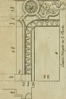 An illustration from The builder's director, or bench-mate : being a pocket-treasury of the Grecian, Roman and Gothic orders of architecture ... : wherein the orders of Andrea Palladio are truly laid down, free from erroneous measures ... (1751)