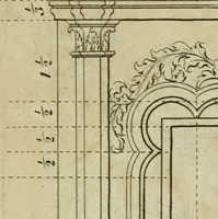 An illustration from The builder's director, or bench-mate : being a pocket-treasury of the Grecian, Roman and Gothic orders of architecture ... : wherein the orders of Andrea Palladio are truly laid down, free from erroneous measures ... (1751)