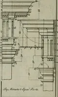 An illustration from The builder's director, or bench-mate : being a pocket-treasury of the Grecian, Roman and Gothic orders of architecture ... : wherein the orders of Andrea Palladio are truly laid down, free from erroneous measures ... (1751)