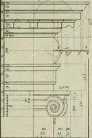 An illustration from The builder's director, or bench-mate : being a pocket-treasury of the Grecian, Roman and Gothic orders of architecture ... : wherein the orders of Andrea Palladio are truly laid down, free from erroneous measures ... (1751)