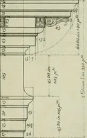 An illustration from The builder's director, or bench-mate : being a pocket-treasury of the Grecian, Roman and Gothic orders of architecture ... : wherein the orders of Andrea Palladio are truly laid down, free from erroneous measures ... (1751)