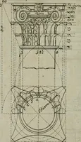 An illustration from The builder's director, or bench-mate : being a pocket-treasury of the Grecian, Roman and Gothic orders of architecture ... : wherein the orders of Andrea Palladio are truly laid down, free from erroneous measures ... (1751)