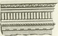 An illustration from The builder's magazine, or, A universal dictionary for architects, carpenters, masons, bricklayers, &c. as well as for every gentleman who would wish to be a competent judge of the elegant and necessary art of building : consisting of designs in architecture ... : together with the plans and sections serving as an unerring assistant in the construction of any building, from a palace to a cottage ... (1800)