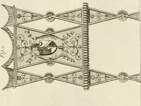 An illustration from The builder's magazine, or, A universal dictionary for architects, carpenters, masons, bricklayers, &c. as well as for every gentleman who would wish to be a competent judge of the elegant and necessary art of building : consisting of designs in architecture ... : together with the plans and sections serving as an unerring assistant in the construction of any building, from a palace to a cottage ... (1800)