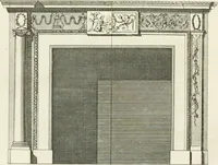 An illustration from The builder's magazine, or, A universal dictionary for architects, carpenters, masons, bricklayers, &c. as well as for every gentleman who would wish to be a competent judge of the elegant and necessary art of building : consisting of designs in architecture ... : together with the plans and sections serving as an unerring assistant in the construction of any building, from a palace to a cottage ... (1800)
