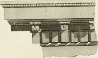 An illustration from The builder's magazine, or, A universal dictionary for architects, carpenters, masons, bricklayers, &c. as well as for every gentleman who would wish to be a competent judge of the elegant and necessary art of building : consisting of designs in architecture ... : together with the plans and sections serving as an unerring assistant in the construction of any building, from a palace to a cottage ... (1800)