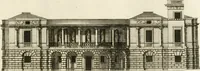 An illustration from The builder's magazine, or, A universal dictionary for architects, carpenters, masons, bricklayers, &c. as well as for every gentleman who would wish to be a competent judge of the elegant and necessary art of building : consisting of designs in architecture ... : together with the plans and sections serving as an unerring assistant in the construction of any building, from a palace to a cottage ... (1800)