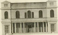 An illustration from The builder's magazine, or, A universal dictionary for architects, carpenters, masons, bricklayers, &c. as well as for every gentleman who would wish to be a competent judge of the elegant and necessary art of building : consisting of designs in architecture ... : together with the plans and sections serving as an unerring assistant in the construction of any building, from a palace to a cottage ... (1800)