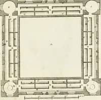 An illustration from The builder's magazine, or, A universal dictionary for architects, carpenters, masons, bricklayers, &c. as well as for every gentleman who would wish to be a competent judge of the elegant and necessary art of building : consisting of designs in architecture ... : together with the plans and sections serving as an unerring assistant in the construction of any building, from a palace to a cottage ... (1800)