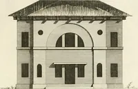 An illustration from The builder's magazine, or, A universal dictionary for architects, carpenters, masons, bricklayers, &c. as well as for every gentleman who would wish to be a competent judge of the elegant and necessary art of building : consisting of designs in architecture ... : together with the plans and sections serving as an unerring assistant in the construction of any building, from a palace to a cottage ... (1800)