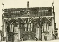An illustration from The builder's magazine, or, A universal dictionary for architects, carpenters, masons, bricklayers, &c. as well as for every gentleman who would wish to be a competent judge of the elegant and necessary art of building : consisting of designs in architecture ... : together with the plans and sections serving as an unerring assistant in the construction of any building, from a palace to a cottage ... (1800)