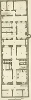 An illustration from The builder's magazine, or, A universal dictionary for architects, carpenters, masons, bricklayers, &c. as well as for every gentleman who would wish to be a competent judge of the elegant and necessary art of building : consisting of designs in architecture ... : together with the plans and sections serving as an unerring assistant in the construction of any building, from a palace to a cottage ... (1800)