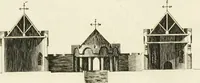 An illustration from The builder's magazine, or, A universal dictionary for architects, carpenters, masons, bricklayers, &c. as well as for every gentleman who would wish to be a competent judge of the elegant and necessary art of building : consisting of designs in architecture ... : together with the plans and sections serving as an unerring assistant in the construction of any building, from a palace to a cottage ... (1800)